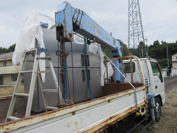 厨房機器の運搬